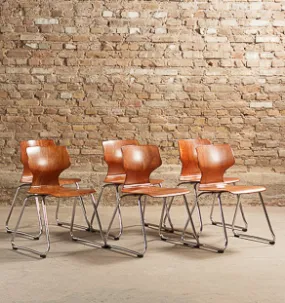 6 chaises Flötotto en Pagwood, Adam Stegner