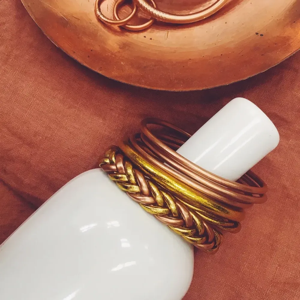 - bracelet bouddhiste braid or /cuivre - mfren