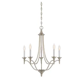 HERNDON Chandelier Nickel - 1-1008-5-SN | SAVOYS