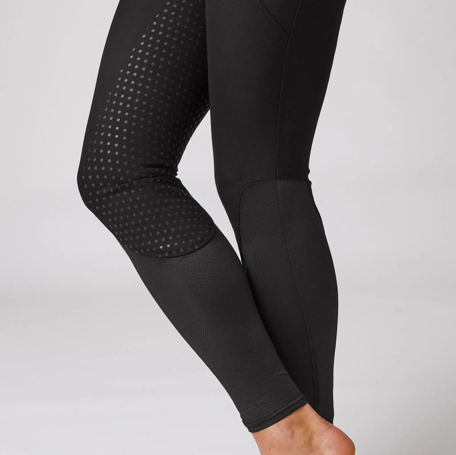 Horze Pantalon d'équitation taille haute avec fond intégral et mesh, pour femme