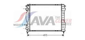 Radiateur, refroidissement du moteur AVA COOLING RTA2129 