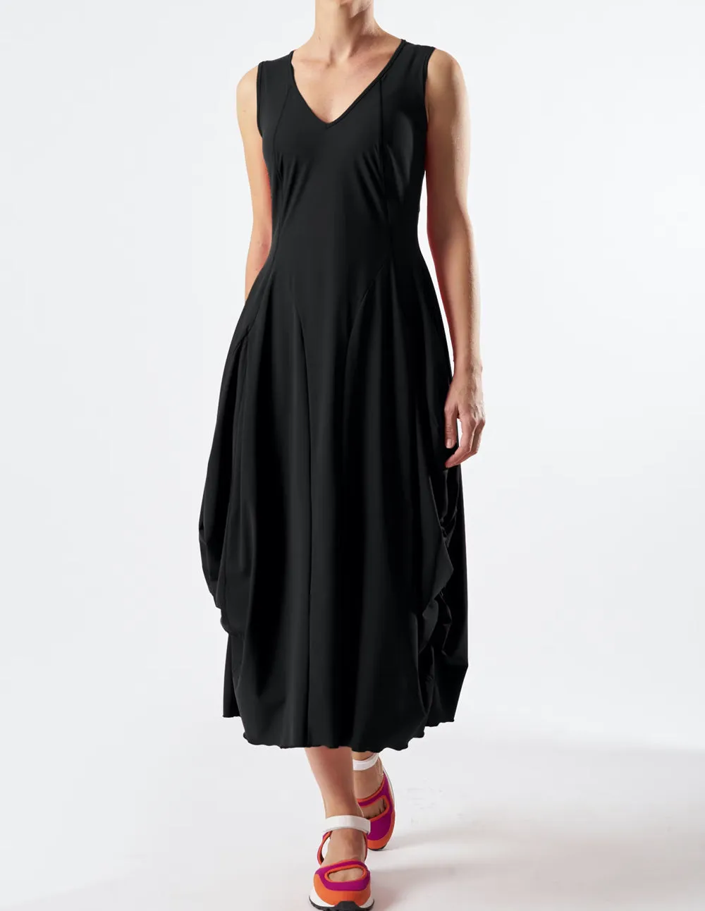 Vestido High At-Lenght Negro Mujer